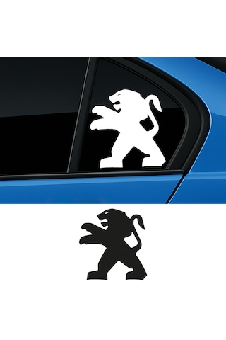 Peugeot Logo Sticker, Oto Sticker, Modifiye Sticker 17x17 Cm