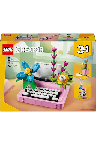 LEGO® Creator 3’ü 1 Arada Çiçekli Daktilo 31169 - 8 Yaş ve Üzeri Çocuklar için Keytar veya Saksıya Dönüşebilen Oyuncak Yapım Seti (363P)