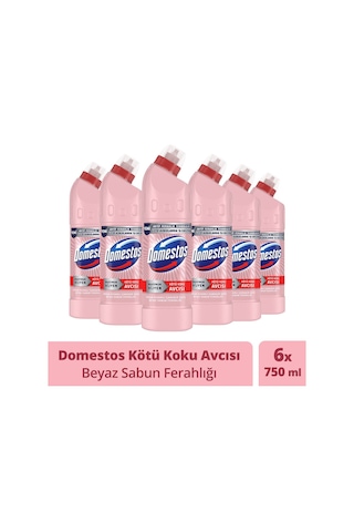 Domestos Beyaz Sabun Ferahlığı Çamaşır Suyu 6 x 750 ML