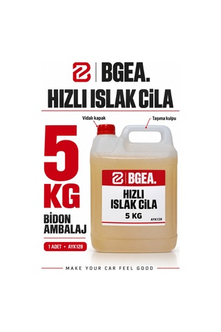 Bgea Hızlı Islak Cila 5 Kg Carnauba Wax İçeren Oto Cilası