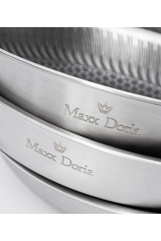 Maxx Doria Steel Fusion 3 Parça Tava Takımı Pa3010 Gri - Siyah