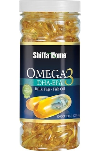 Shiffa Home Omega 3 Balık Yağı Dha Epa 1000 MG 100 Softjel Kapsül
