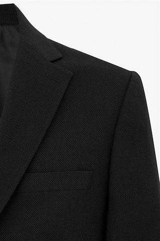 Süvari Siyah Regular Sivri Yaka 6 Drop Takım Elbise Tk1007000279-s09