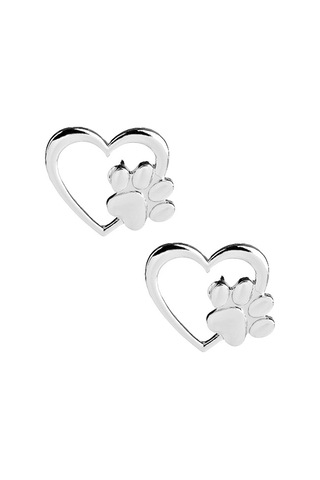 2pcs Kalp Pençe Rozeti Broşlu Aşk Kalpi İle Kalble Kuyumcu Broşları Giysileri Yapma Çantaları Sarf Malzemeleri Silver