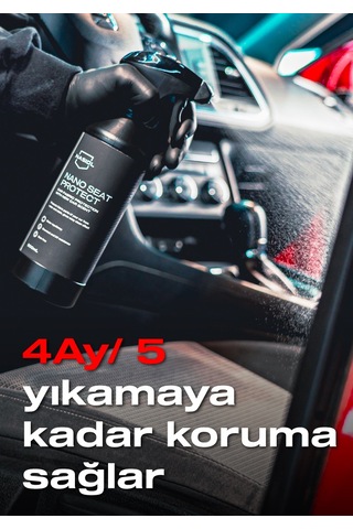 Nasiol Nano Seat Protect Araç Kumaş Yüzeyleri için Nano Kaplama Yeni Araç Kokulu 4 Ay Dayanım 500 ML
