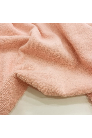 Pamuklu Havlu Kumaş Somon Pembe