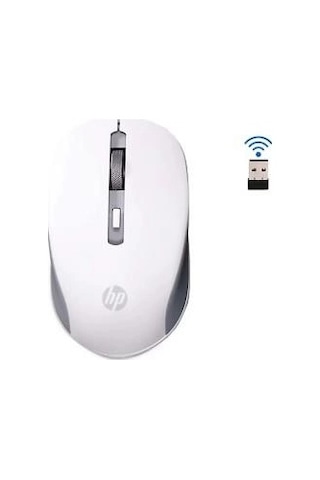 Hp S1000 Plus 1600dpı 2.4ghz Wireless Beyaz Kablosuz Mouse Pil İçinde Kdo