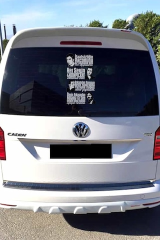 Kurtlar Vadisi Arka Cam Özel Yeni Sticker Set 40 20 Cm