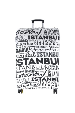 My Saraciye 79 İstanbul Yazılar Valiz Kılıfı, Bavul Kılıfı - İstanbul Yazılar 79 001