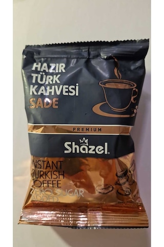 Shazel Hazır Türk Kahvesi Sade 100 Gr Türk Kahvesi