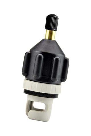 Şişme Bot Pompası Adaptörü Hava Pompası Dönüştürücü Hava Valfi Eklentisi Siyah 7.8x3.4CM