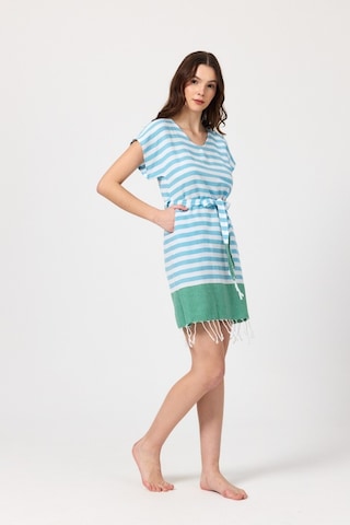 Mulberry Miya Tunik Plaj Elbisesi %100 Pamuk Yeşil
