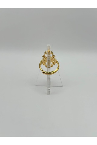 Arnes Jewelry Çelik 22 Ayar Altın Kaplama Ayarlanabilir Yüzük Ar494nes Gold