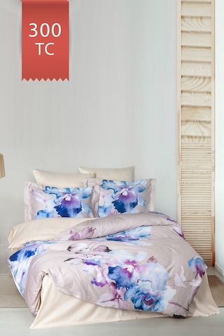 Varol Royal Saten Tek Kişilik 300tc Nevresim Takımı - Martina Çok Renkli