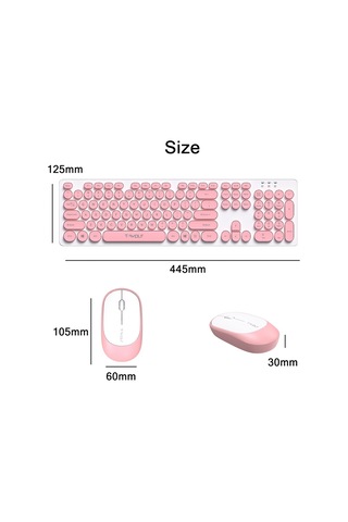 T-wolf Tf770 Mekanik Hissediyorum Kablosuz Oyun Klavyesi Ve Fare Seti Mavi Optik