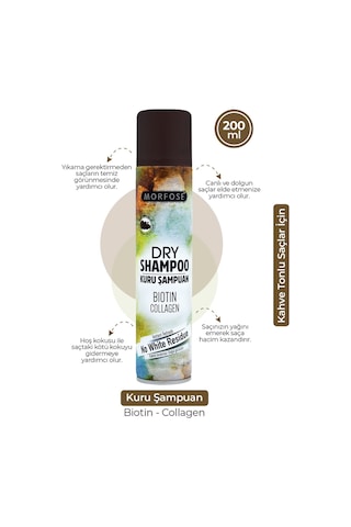Morfose Kuru Şampuan Kahve Renkli Saçlar 200 Ml