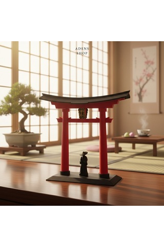 Torii Kapısı Ve Samuray Dekoratif Aksesuar