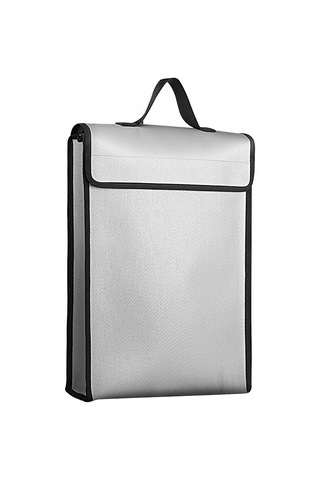 Yanmaz Belge Çanta Su Geçirmez Sıvı Silikon Malzeme Os2719 Gümüş