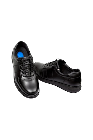 Ortopedik Topuk Masajlı Hakiki Deri Erkek Ayakkabı Bva-18 Siyah