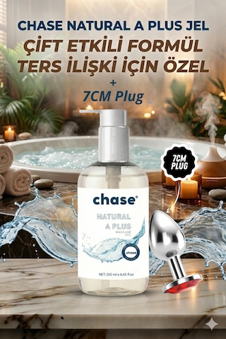 Çift Etkili Doğal A Plus Jel 250ml - 7cm Plug 2'li Set