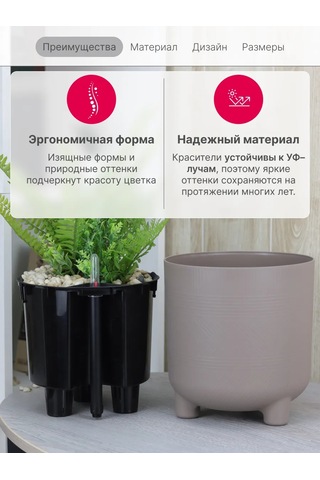 Idea 6,5l Otomatik Sulama Özellikli Saksı Ve İç Saksı 219049178