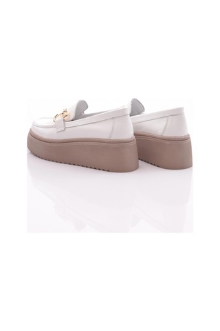 Mammamia D24ya-3055 Kadın Deri Loafer Ayakkabı D24YA-3055-R7263 Beyaz