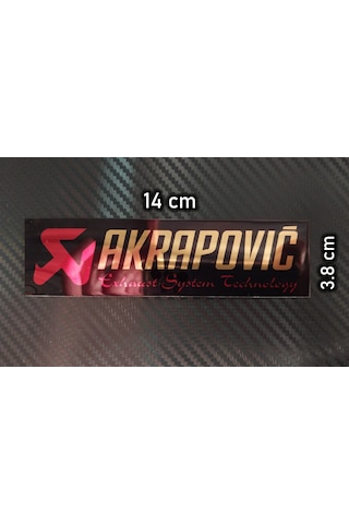 Akrapoviç Metal Egzos Stickers Yerli Üretim