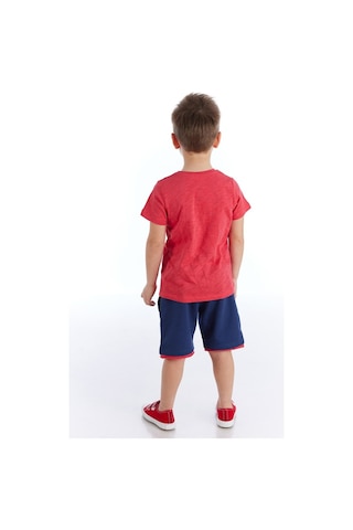 Denokids Korsan Dino Erkek Şort Takım Çok Renkli