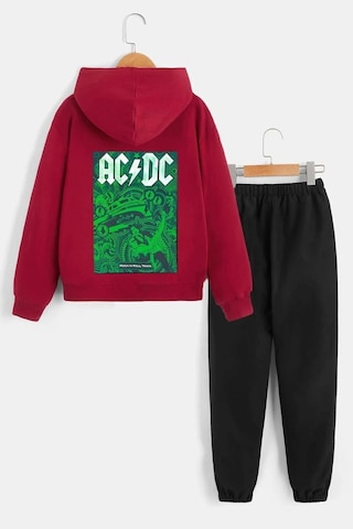Uyguntarz Çocuk Acdc Eşofman Takımı Kırmızı