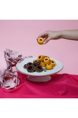 Rose Deluxe Porselen Kapaksız Kek Fanusu Pembe