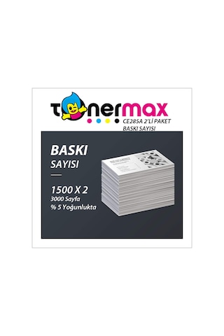 Hp M1217Nfw Uyumlu Toner 2'Li Paket / Hp Ce285A Uyumlu Toner