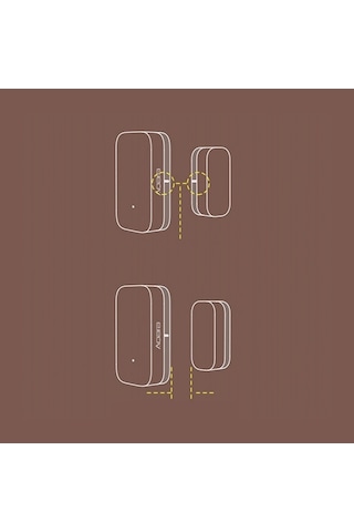 Fastbuy Aqara Zigbee Kapı Pencere Sensörü, Akıllı Ev İçin Android İos Uyumlu, Beyaz Beyaz