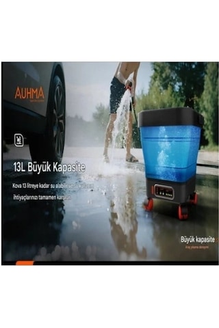 Auhma Acr-08 Katlanabilir Kovalı Basınçlı Araç Yıkama Makinesi 20.000 Mah Batarya 335 Psı Güç 16 Bar