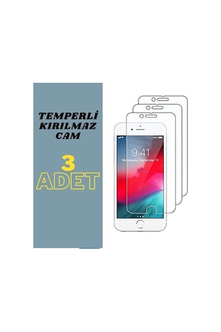 Apple iPhone Uyumlu Se 3 2022 Temperli Kırılmaz Cam Ekran Koruyucu Film 3 Adet