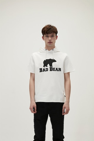 Bad Bear Erkek Sweatshirt Practice Sleeveless Hoodie-21644 Beyaz