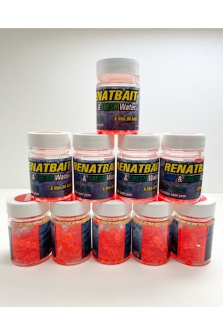 Renatbait 6mm Levrek Çipura Alabalık Özel Üretim Suni Yem 90 Adet Karides Kokulu
