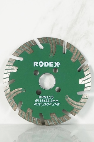 Rodex Turbo Elmas Kesme Diski Uzun Segmentli Tipli Rrs115