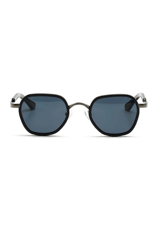 Redberry Fiji C1 49 Unisex Kare Füme Metal Güneş Gözlüğü Füme
