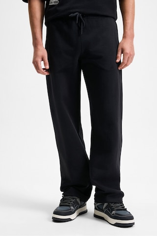 Grımelange DOTTI Beli Lastikli Kordonlu Yanları Cepli Relaxed Fit Erkek Eşofman Altı - Siyah