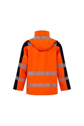 Softshell Kırçıllı Reflektörlü Parka İş Montu Turuncu Sarı