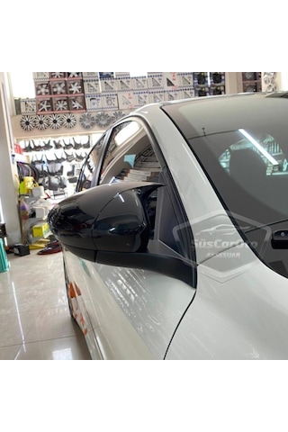 ŞüsCarOto Fiat Egea Batman Yarasa Ayna Kapağı Piano Black ABS Plastik