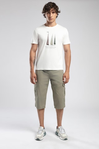 Lee Cooper Nelli Erkek O Yaka T-shirt Ekru-19934 Ekru