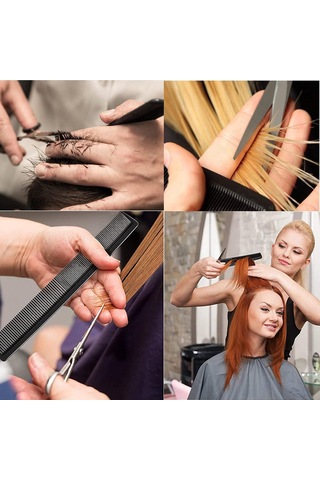 3 Adet, Siyah Saç Tarağı Anti-statik Kuyruk Tarağı, Salon Saç T