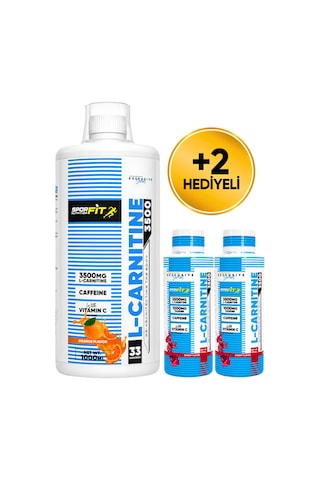 Sporfit Nutrition L-carnitine 3500 Mg 1000 Ml 33 Servis Portakal + 2 X L-karnitin Shot Hediyeli