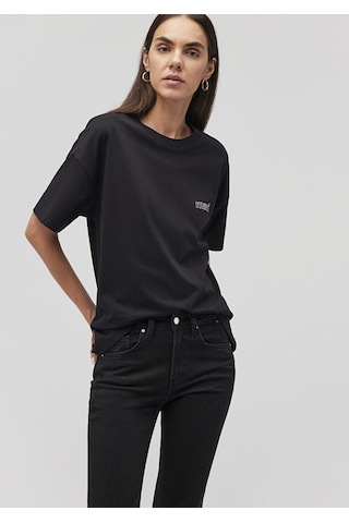 Mavi Kısa Kollu Siyah Kadın T-shirt M1611309-900 SIYAH