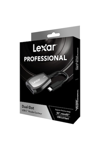 Lexar LRW470U-RNHNG Usb-C Dual Slot Kart Reader Okuyucu