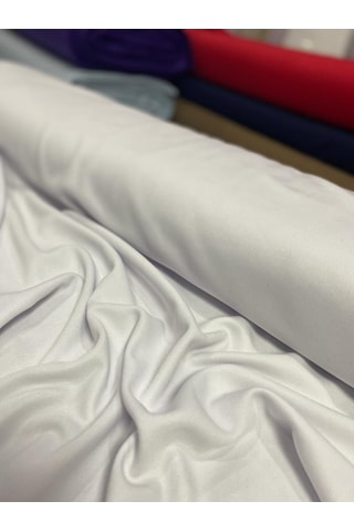 Simline Moda Özel Terzi Dikimi Elbise Astarı Jüpon Kombinezon Beyaz