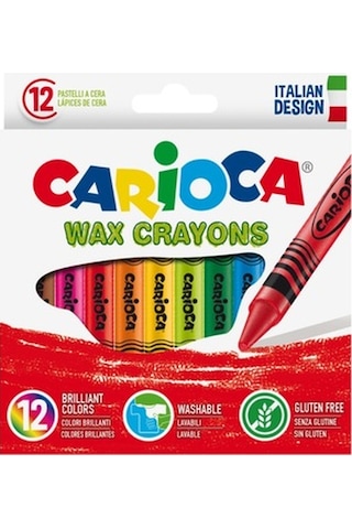 Carioca Wax Pastel Boya 12'li