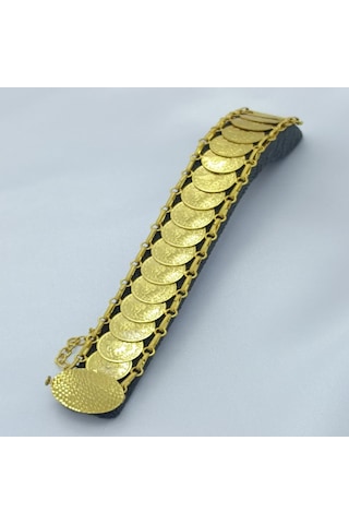 Yeni Sezon Vip Özel Seri Paslanmaz Çelik 17 Adet Osmanlı Tuğralı Altın Kaplama Kadın Bileklik Gold