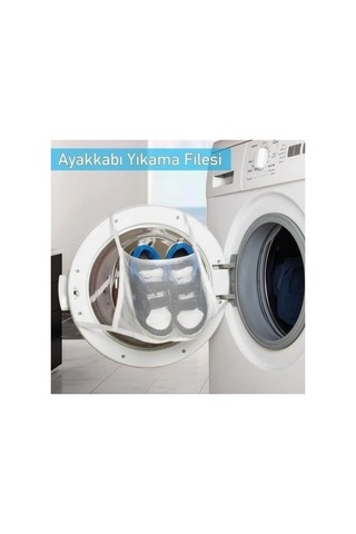 Pratik Çamaşır Makinesi Kapağa Bağlamalı Ayakkabı Yıkama Filesi Hmngo48-ıeg4874d Çok Renkli Çok Renkli